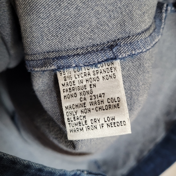 Vintage 80s Button-down Long Sleeved Denim Midi Dress blue size medium - Picture 10 of 10